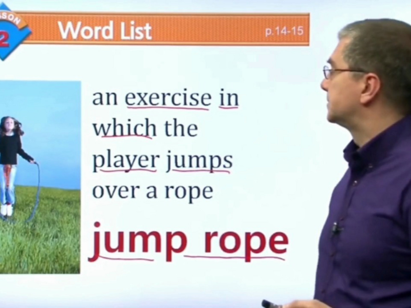 英语词汇jump rope(跳绳)的解释与跟读