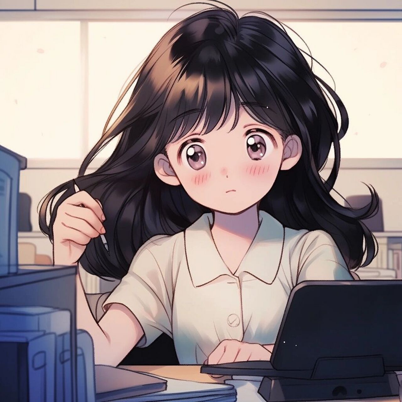 学生党女生专用头像 这组书卷气女生特别适合学生和老师呢大家还有