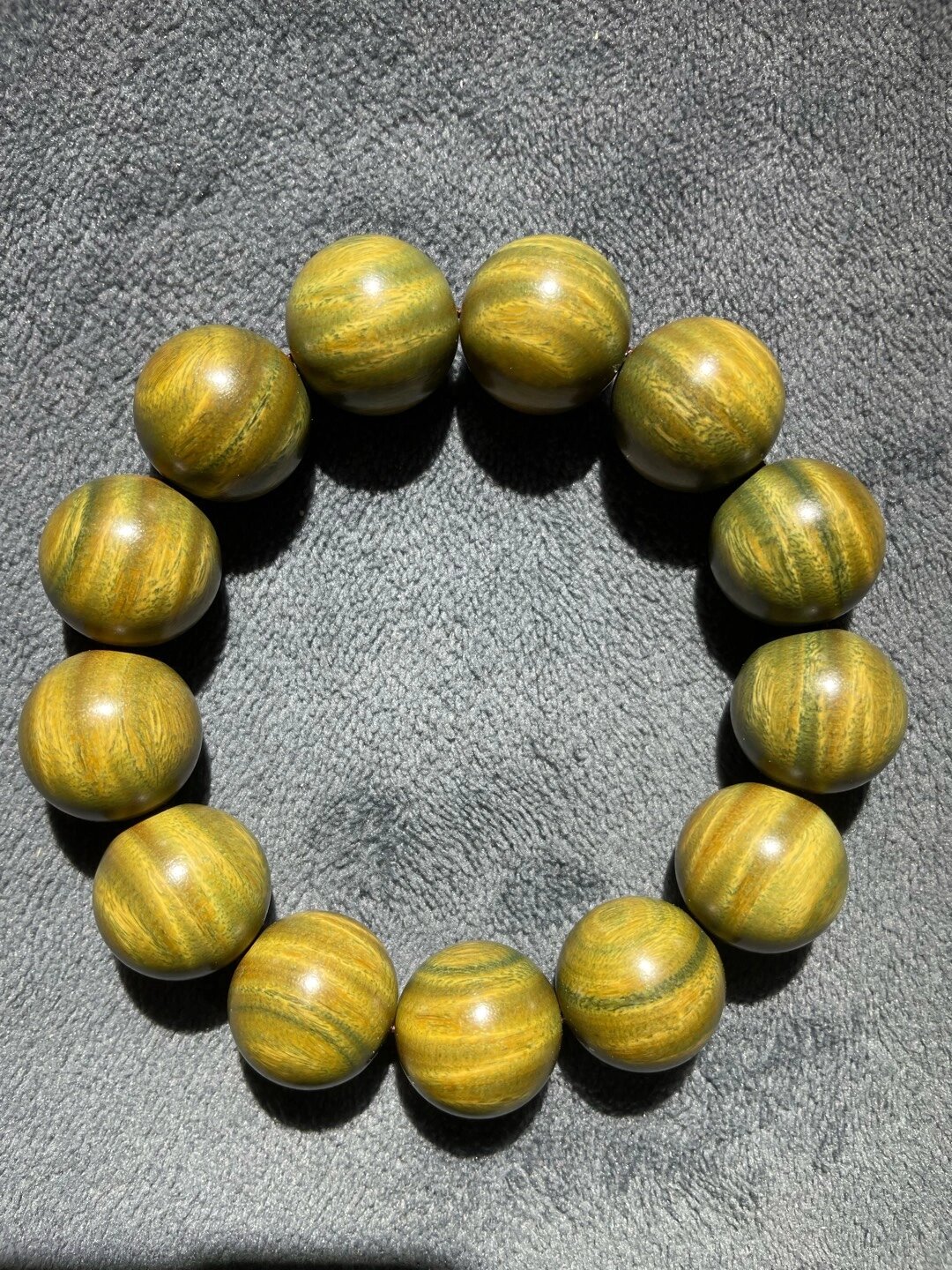 小精品绿檀手串