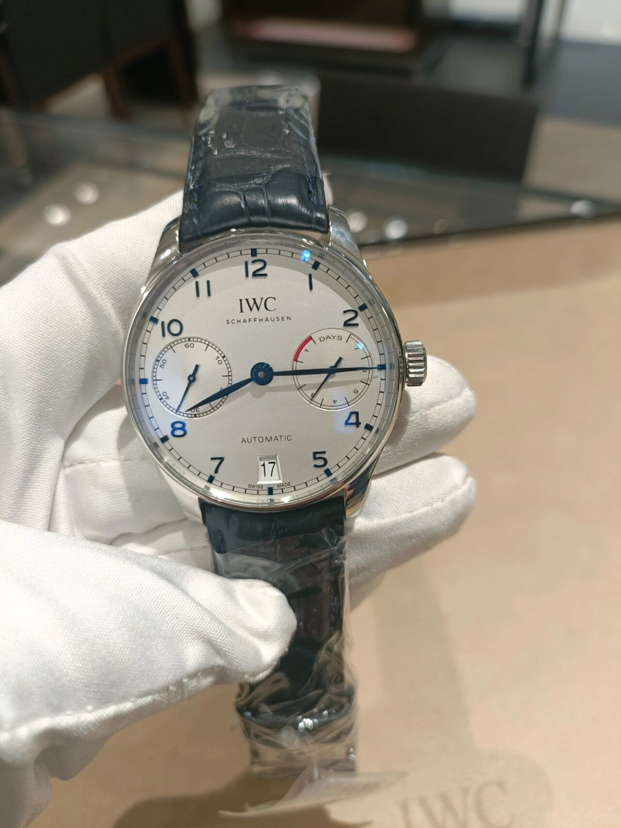 iwc万国的常青款葡7 万国葡萄牙7日链"另类"的正装表99盘面立体数字