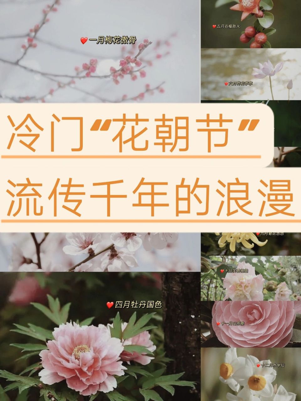96古人与花亲厚,将农历二月十二定为百花的生日,起名花朝节在他们