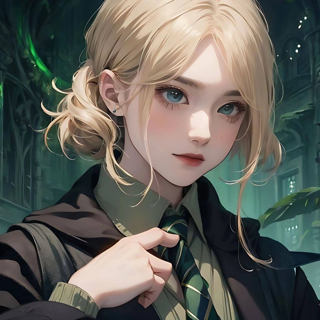 女生头像·傲慢是斯莱特林学生的代名词  再拍姐姐就把你的镜头击穿噢