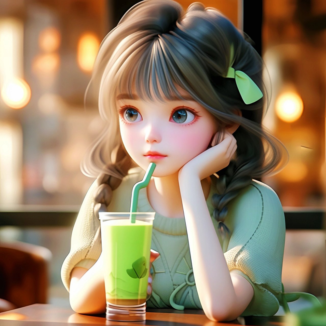 超级可爱!漫画风小女孩头像,心动不如行动