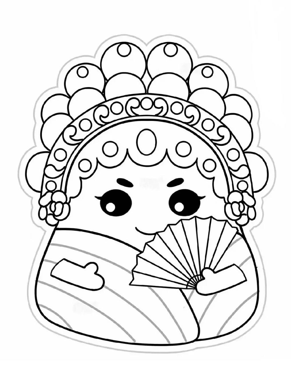 端午节小扇子简笔画