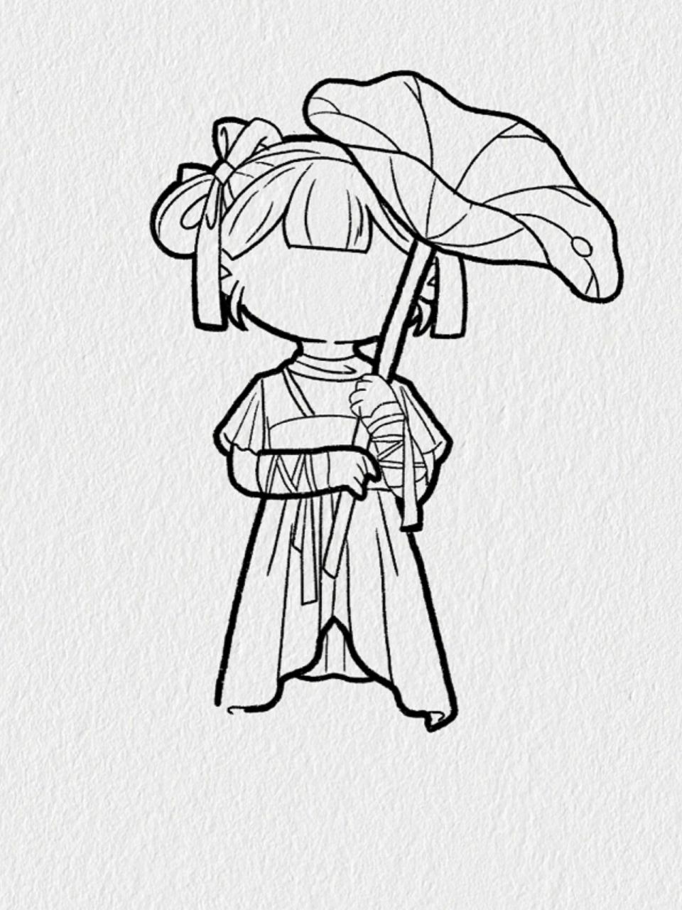 小麻薯简笔画/夏至 小荷才露尖尖角,早有蜻蜓立上头