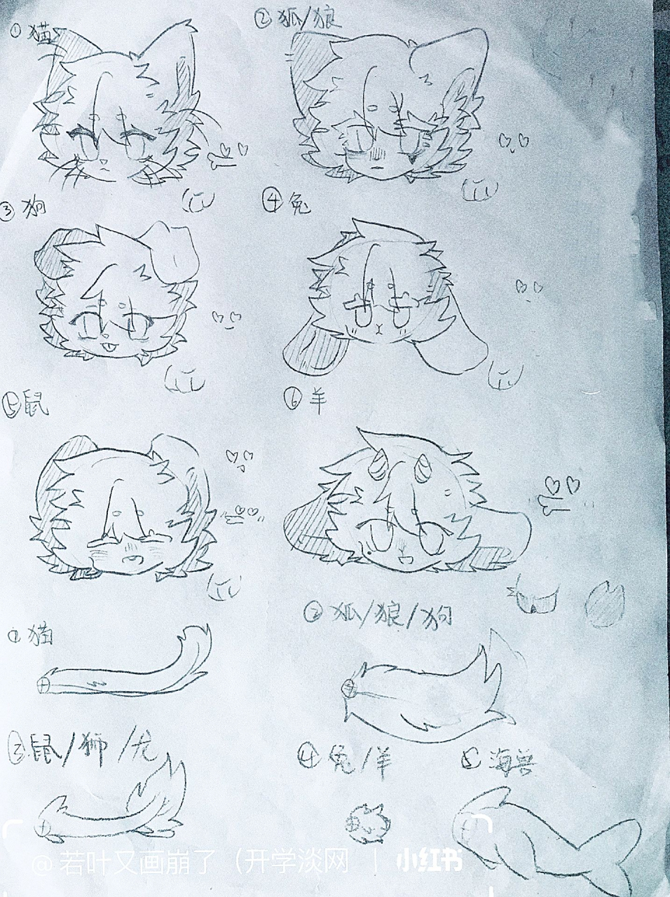 兽设素材 我是垃圾乱画的 比例崩坏 可临摹 可商用(?) 发笔记要