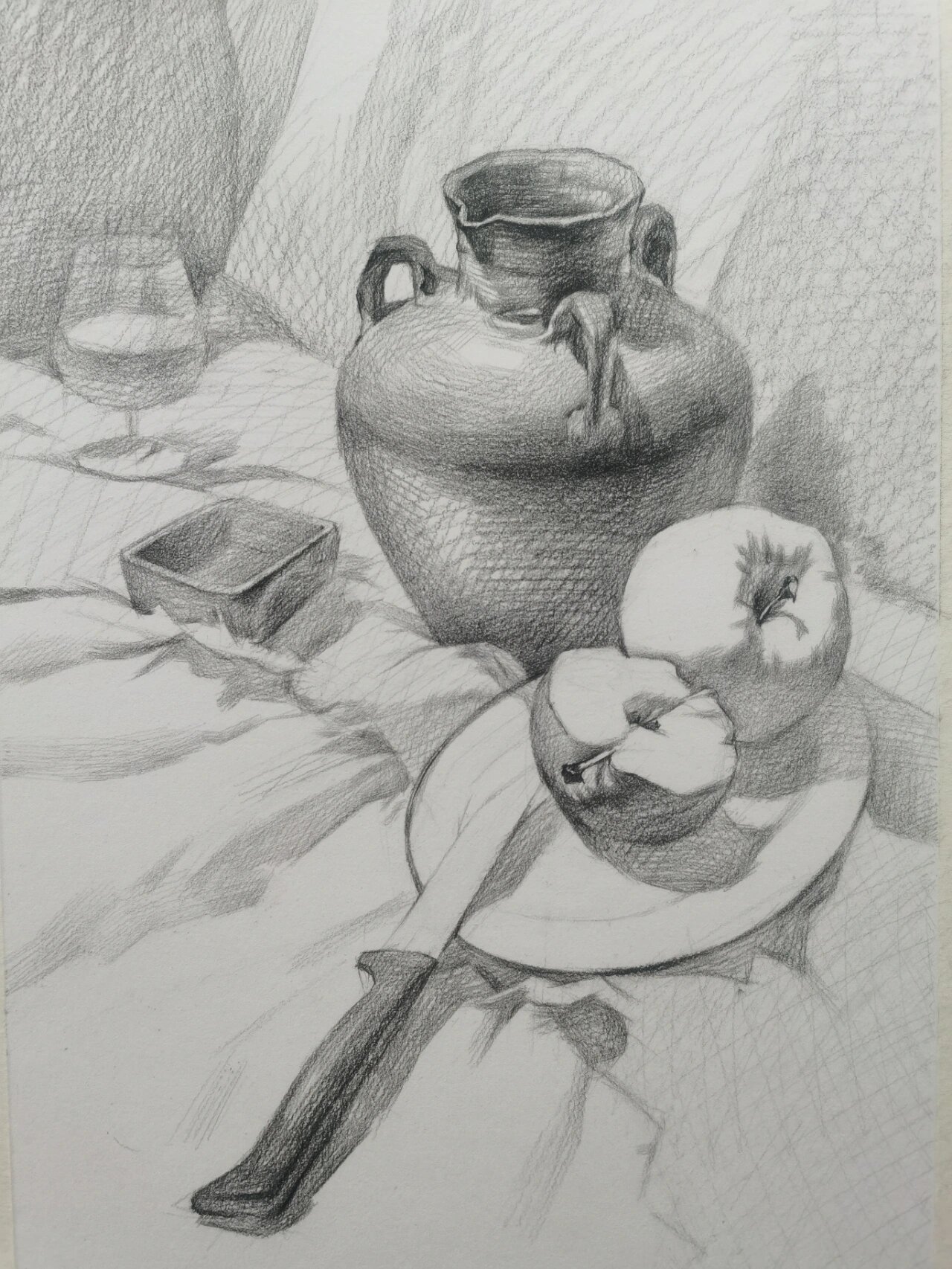 静物素描照片写生(附步骤图