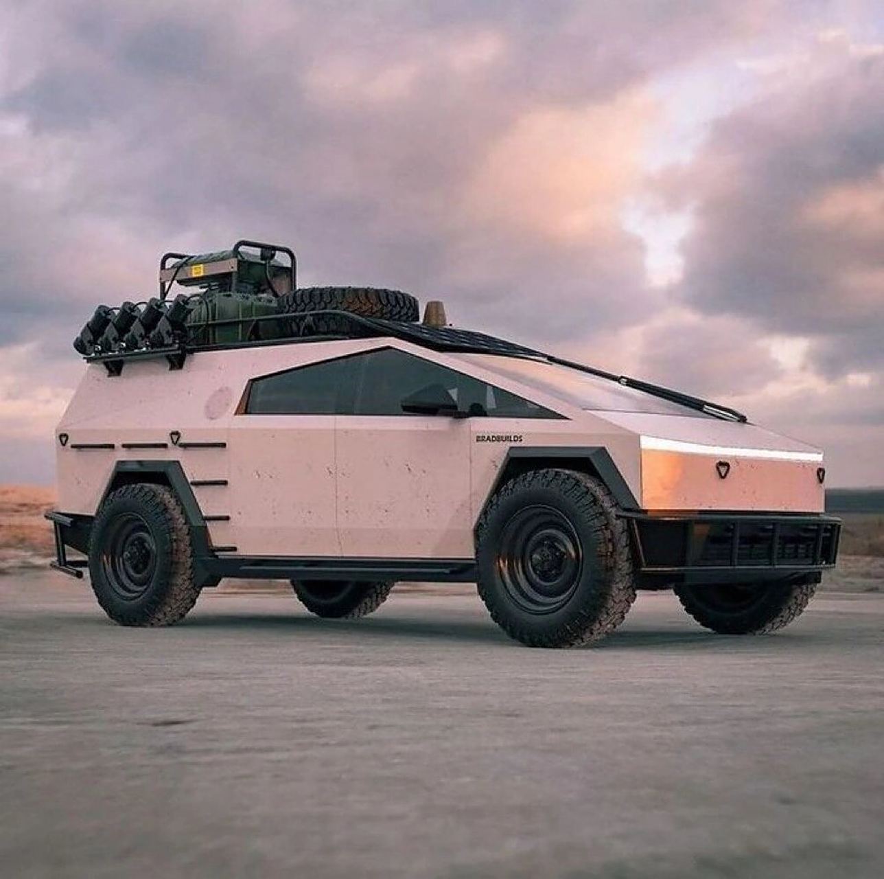 赛博皮卡改装,这是你未来改装的样子吗? #赛博皮卡# #cybertruck