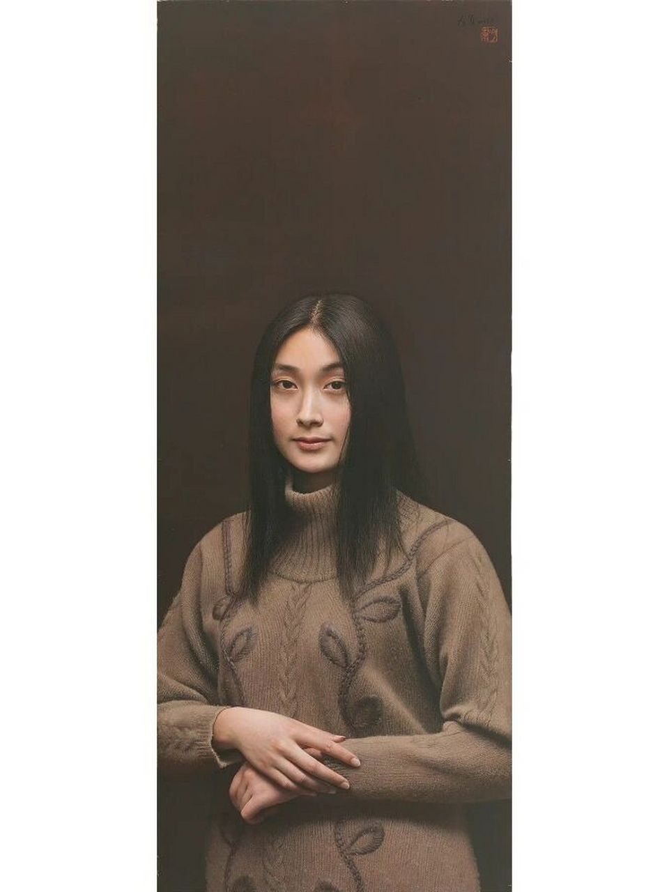 冷军蒙娜丽莎关于微笑的设计21年春拍8050万 冷军是中国超写实主义