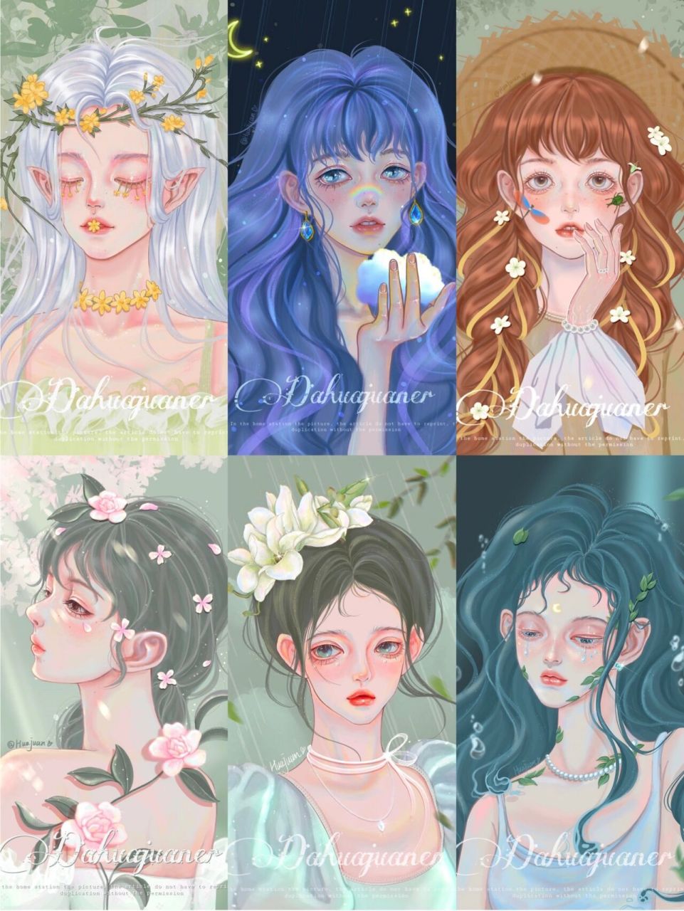 二十四节气拟人—— 春季篇 春季少女集结完毕 你最喜欢哪个妹妹呢