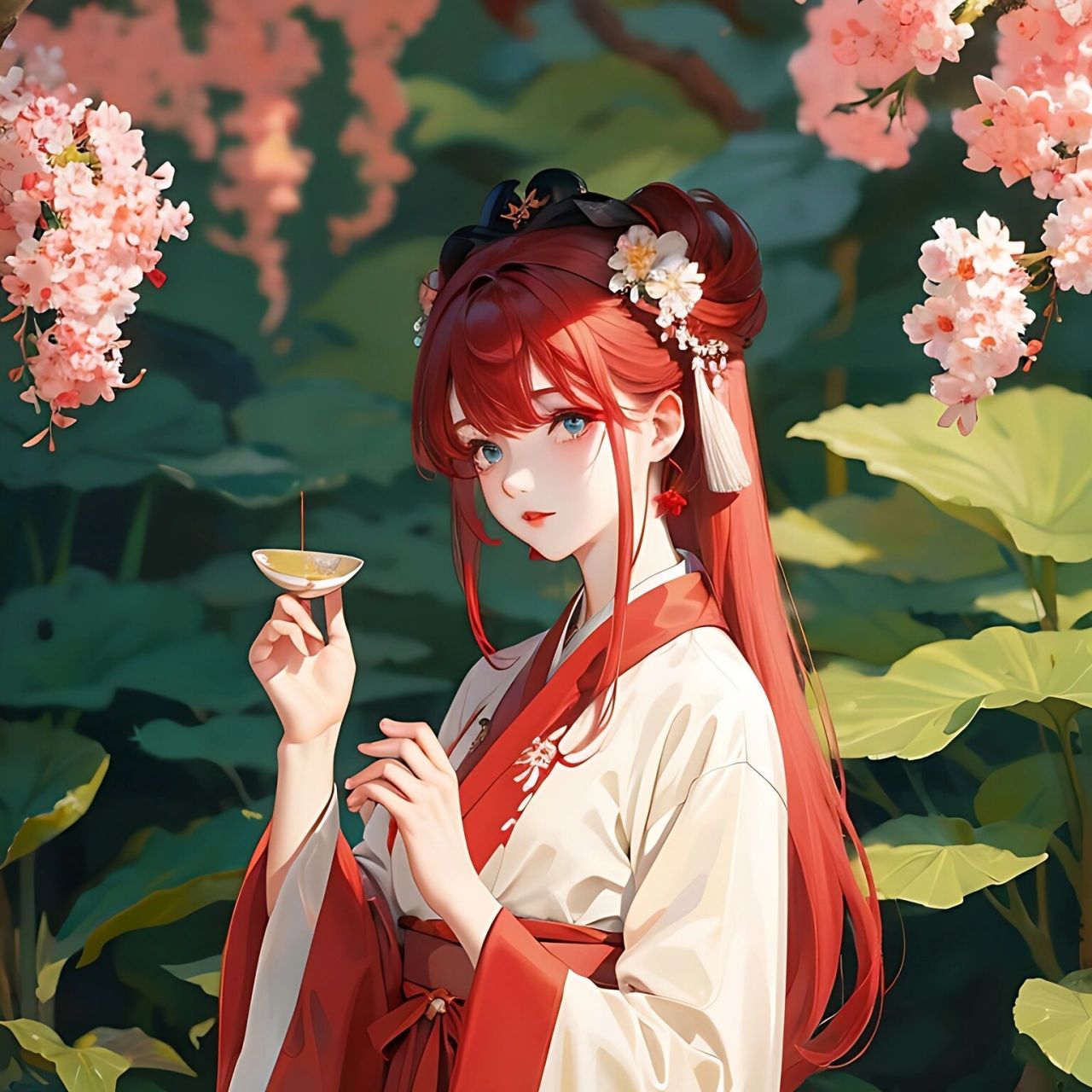 ai古风红发少女头像壁纸 熬过无人问津的日子,才配拥有诗和远方,生活