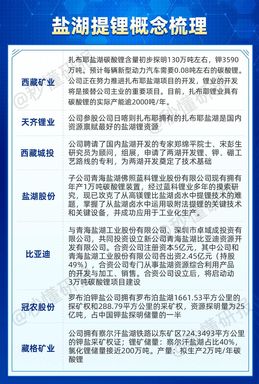 盐湖提锂概念梳理