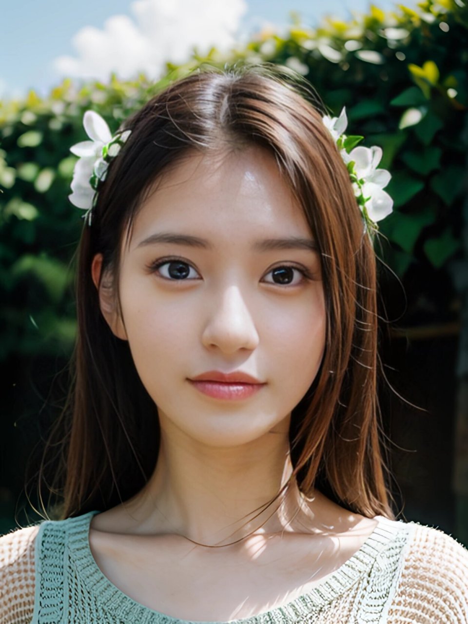 ai摄影 人间天使#八卦海        透明感美少女,00后颜值代表—八卦海