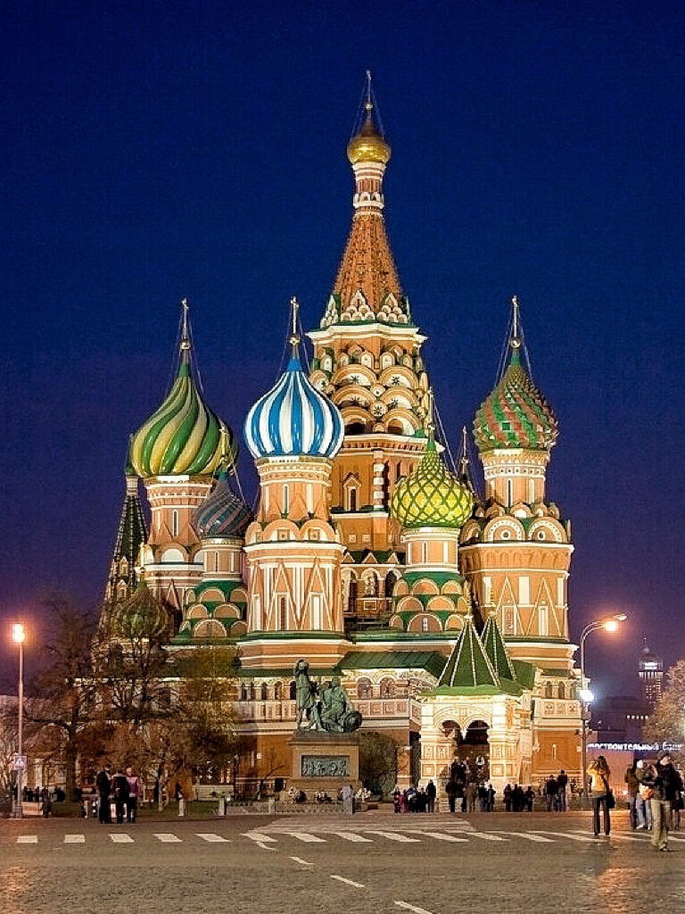 教堂(华西里·伯拉仁内教堂),位于俄罗斯首都莫斯科市中心的红场南端