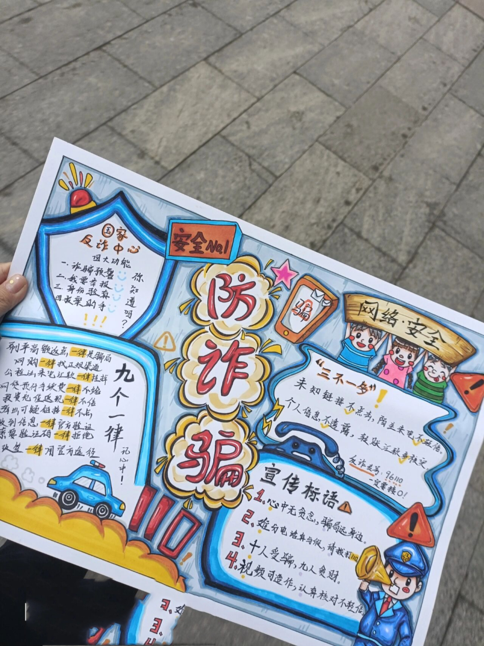 大,大学生也要画手抄报啊家人 临摹了网上的模板呜呜,字丑丑