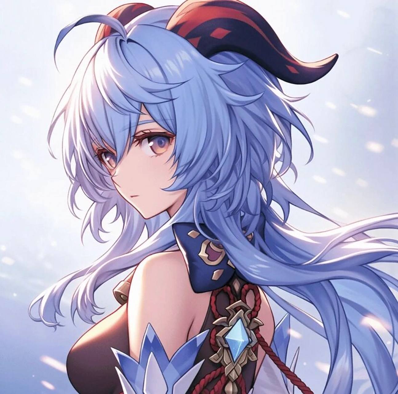 原神甘雨壁纸/头像 最近原神和喜茶联动了 来期甘雨 图片来自米游社