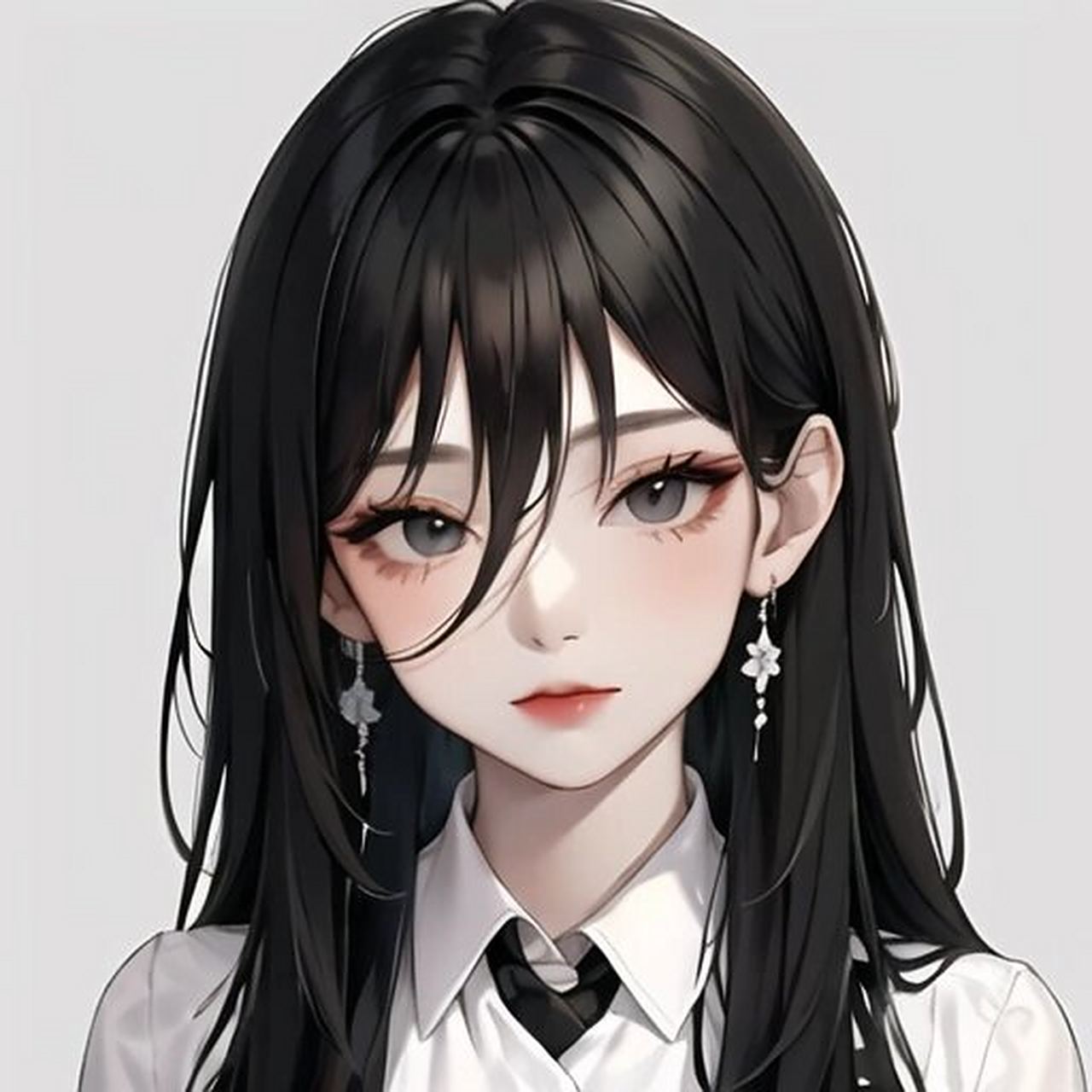 精致御姐女生动漫头像