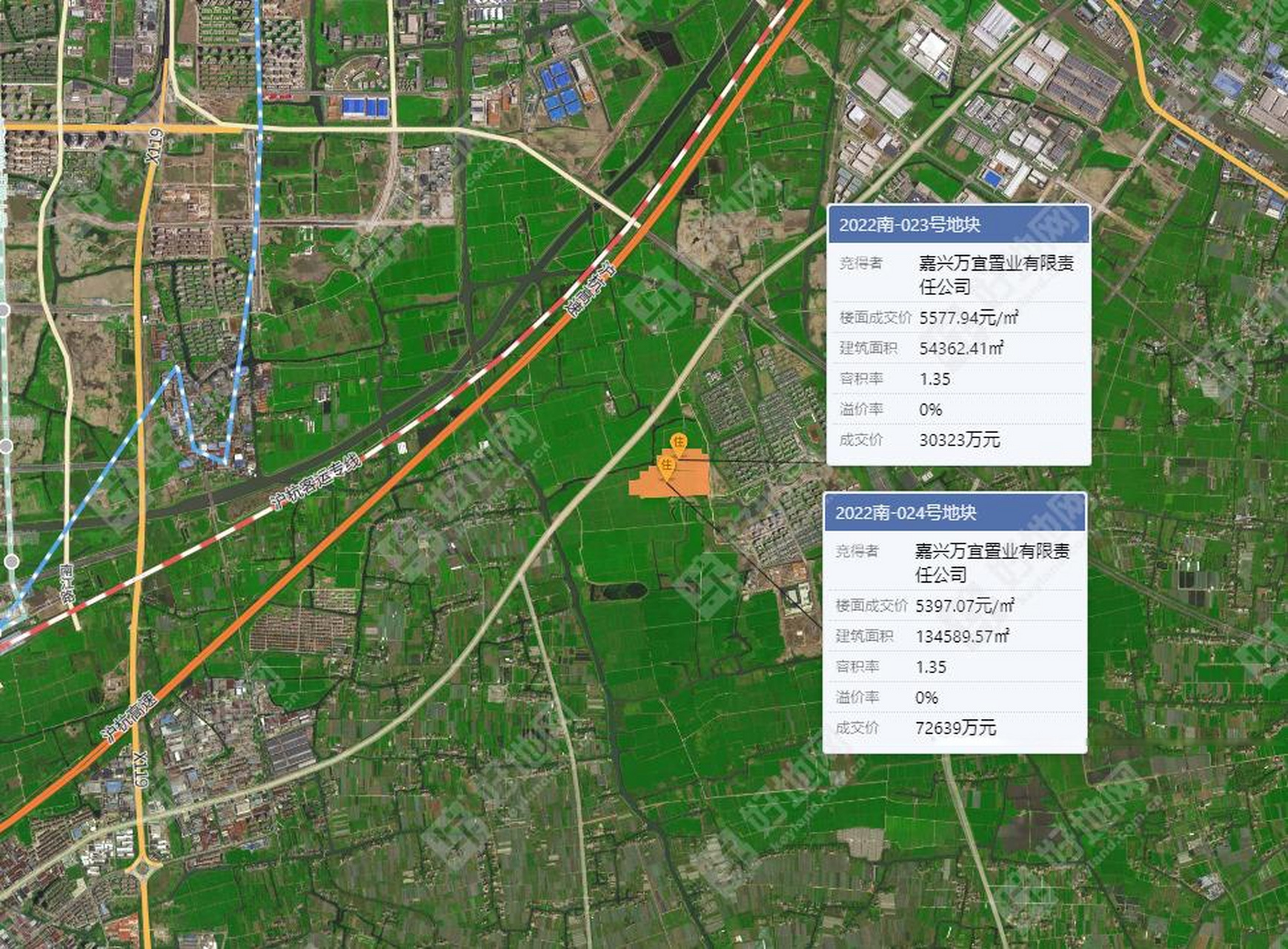 3億元包攬南湖區餘新鎮2宗商住地 嘉興南湖區底價出讓2宗商住地,均