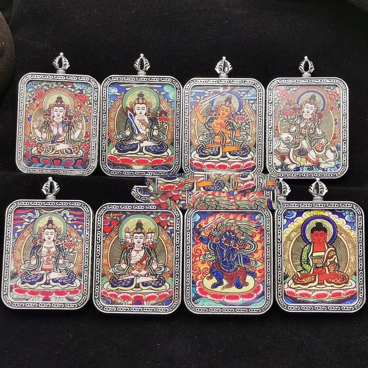 八大守护神 中国非物质文化遗产唐卡 无论是九尾狐,扎基拉姆,黄财神