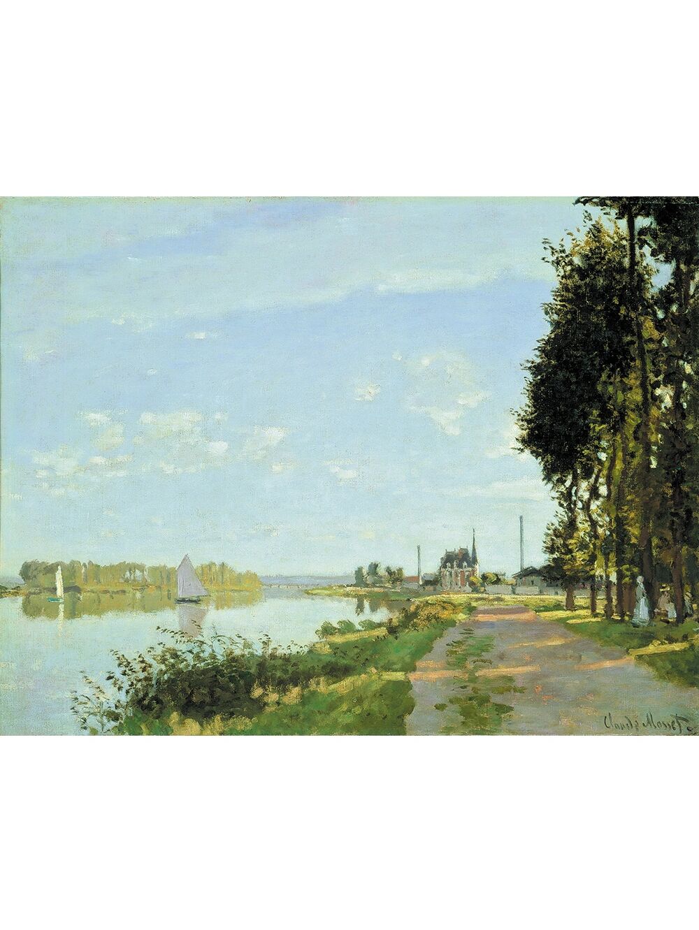 名 字:《在阿让特伊漫步》 作 者:克洛德·莫奈 创作时间:1872 年 (31