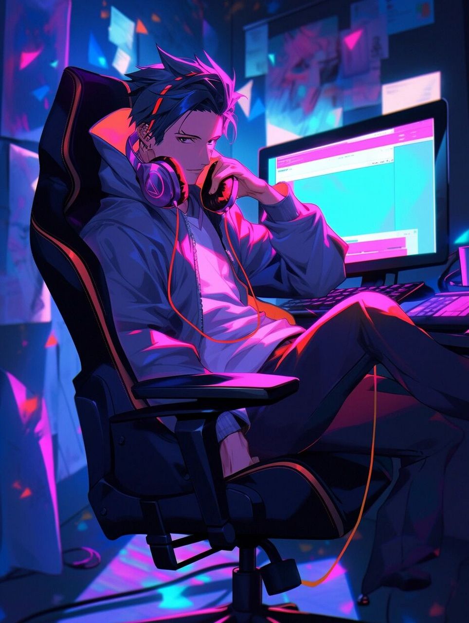 帅气电竞男孩头像,开黑兄弟头像 像不像《全职高手》里的叶修