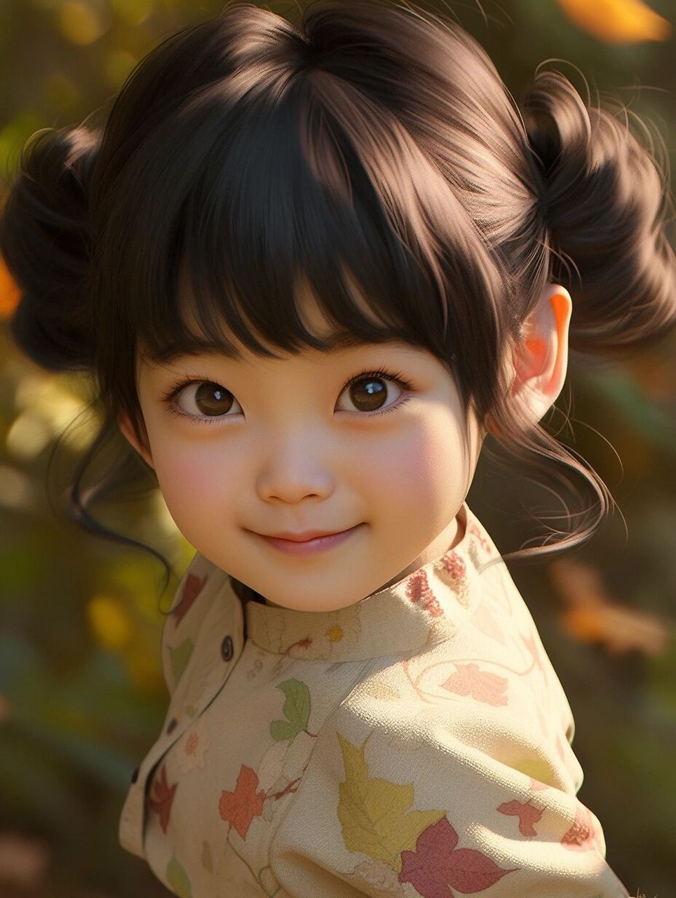 midjourney99中国风可爱小女孩头像