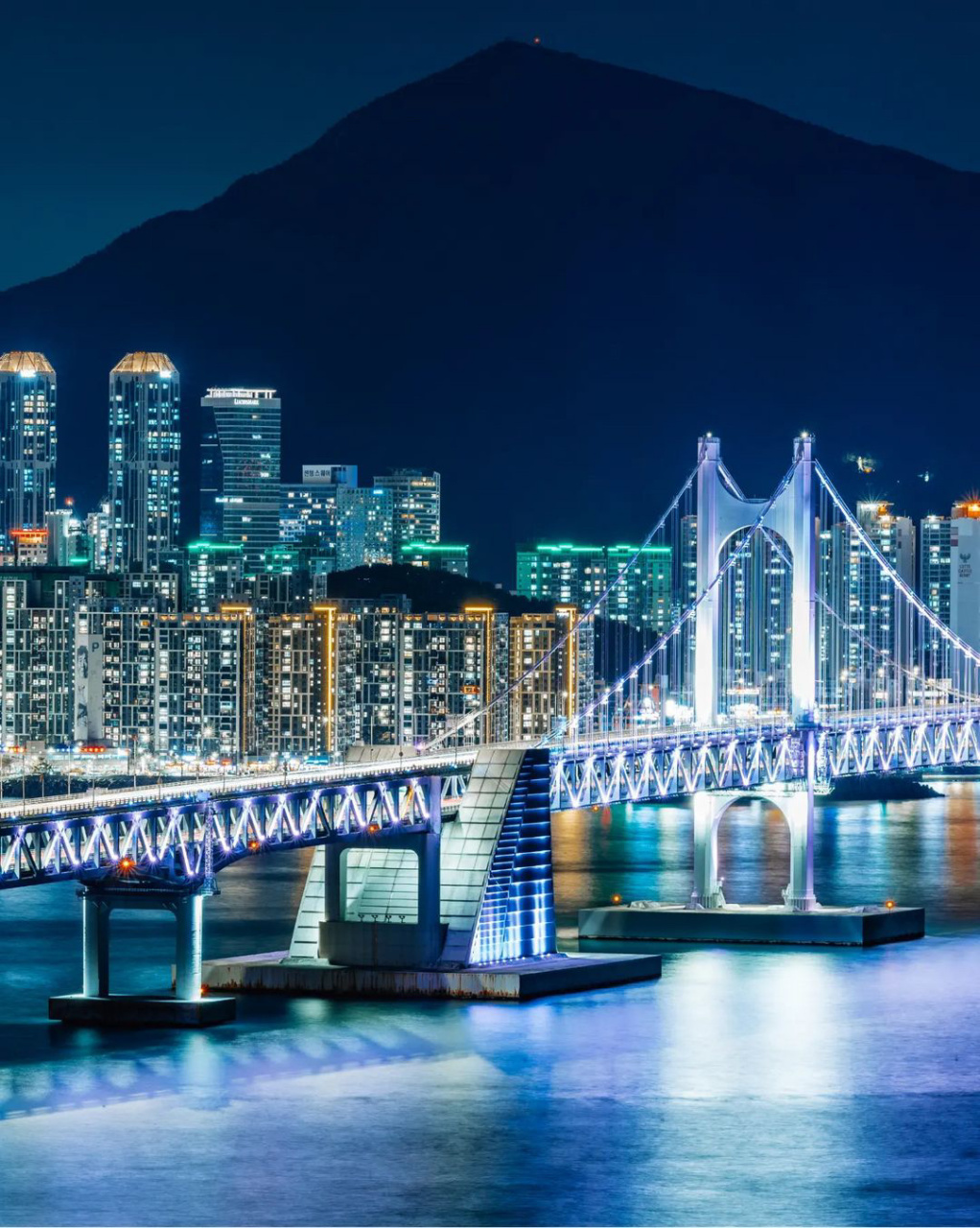 91在釜山的@sumni_hada 饱含摄影师感性的釜山#广安大桥# 夜景 记录