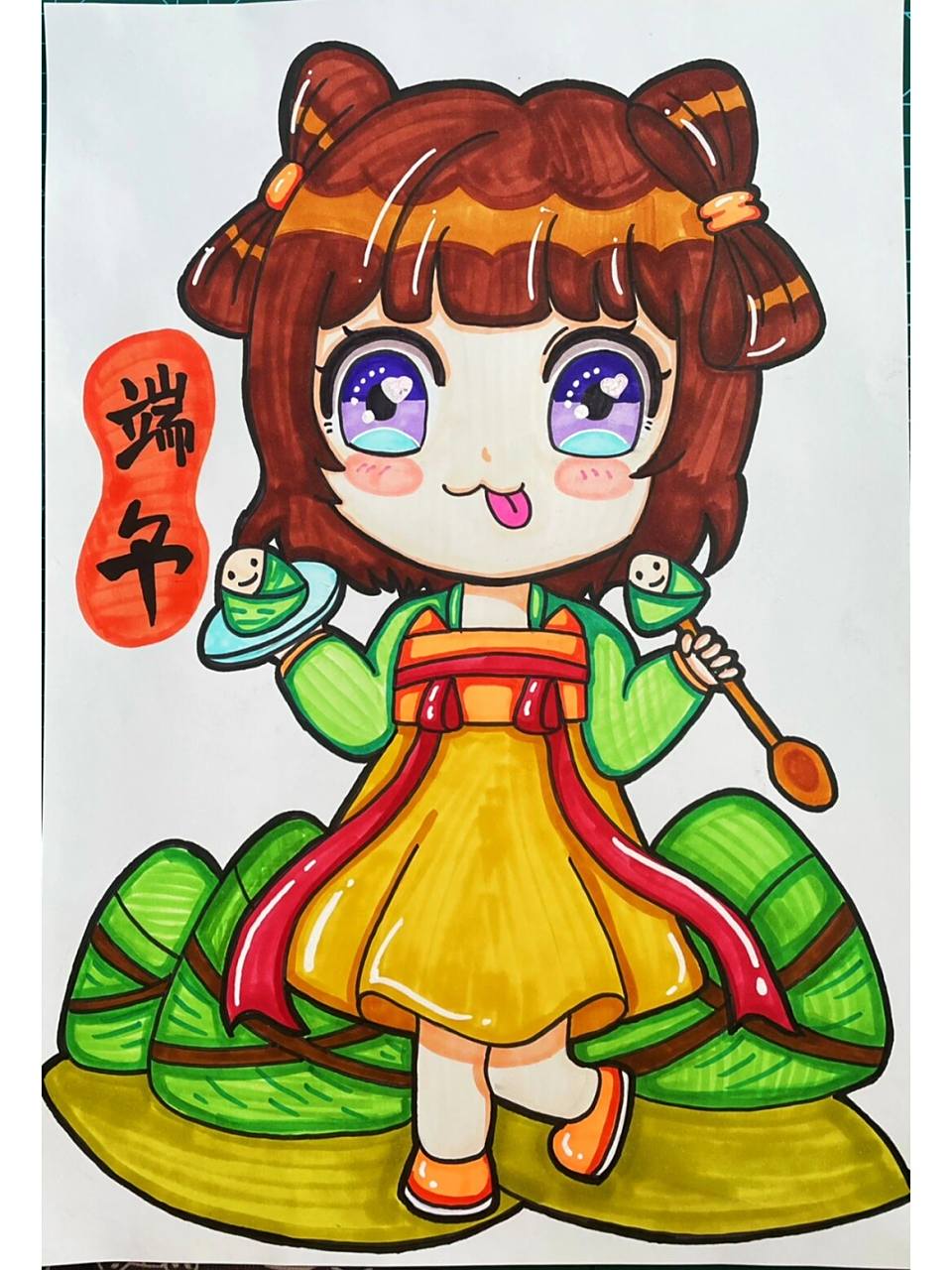 端午节绘画96 端午节绘画,节日主题,马克笔动漫,粽子节,端午安康.