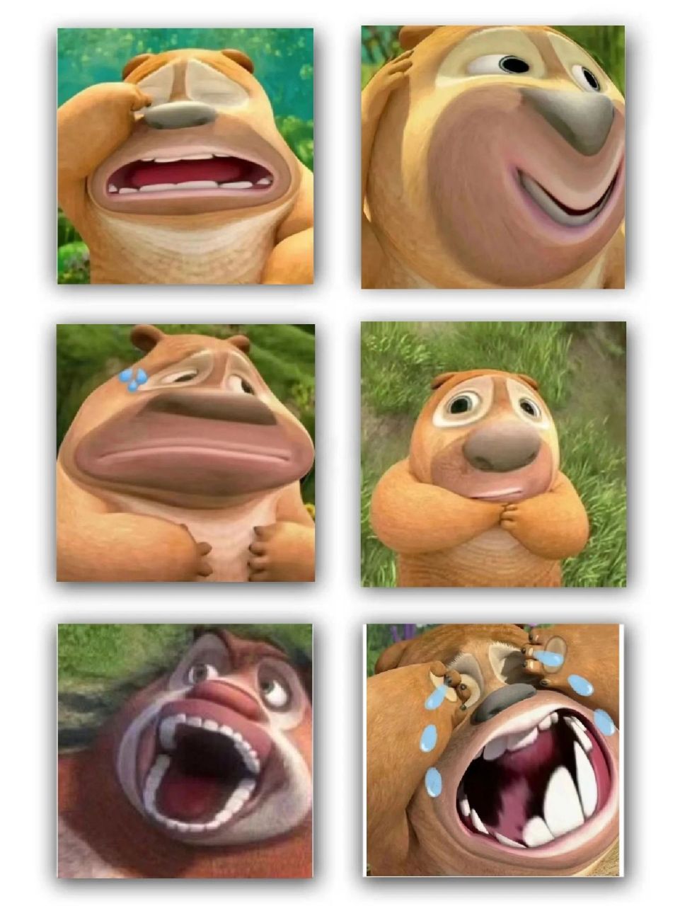 分享一期熊大熊二搞怪头像