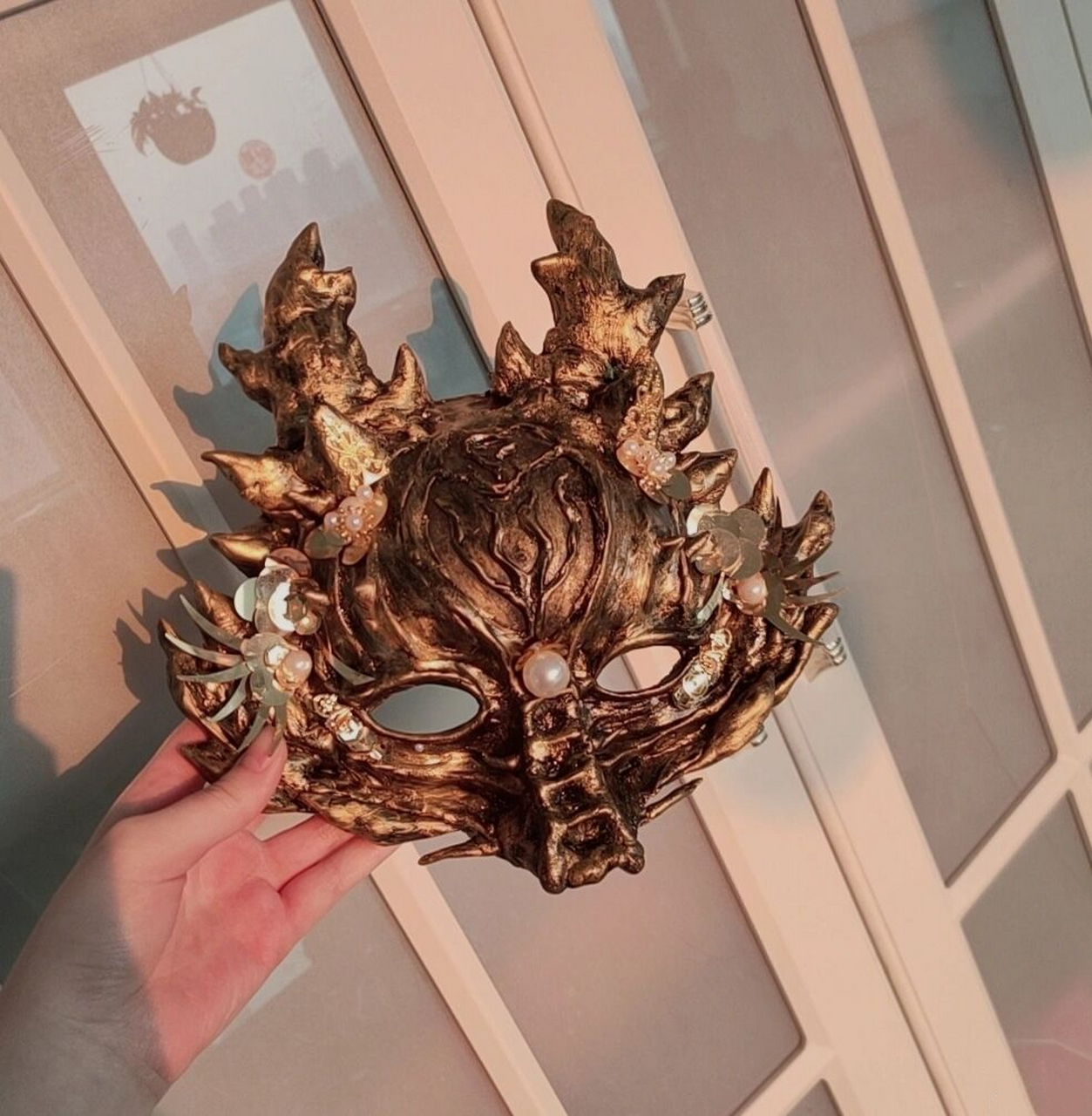 那些年做过的龙面具们…… 做法和材料都是一样的(详见之前发的教程),