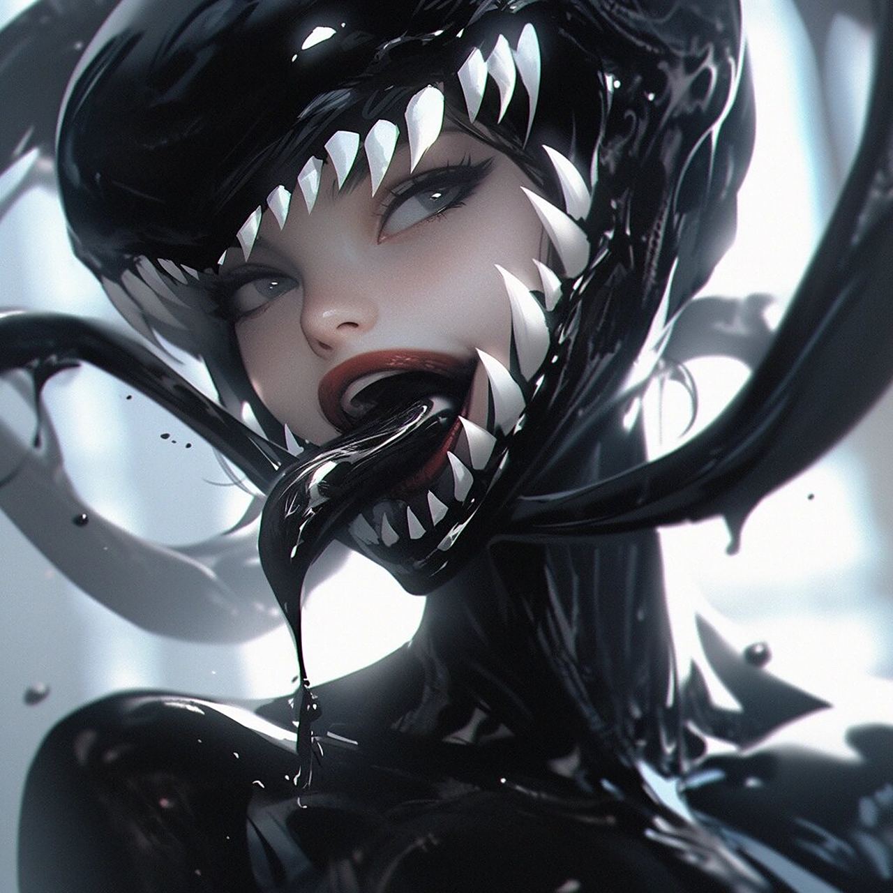 毒液女孩 #ai绘图# #头像分享# #我和ai有画说# #头像# #优质头像