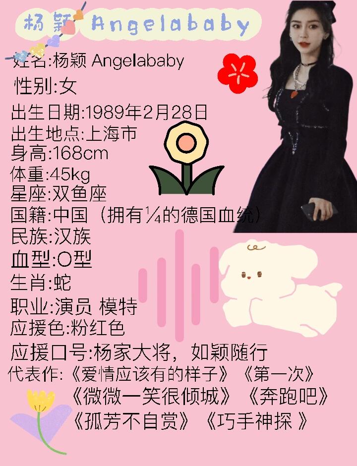 Angelababy个人简历图片