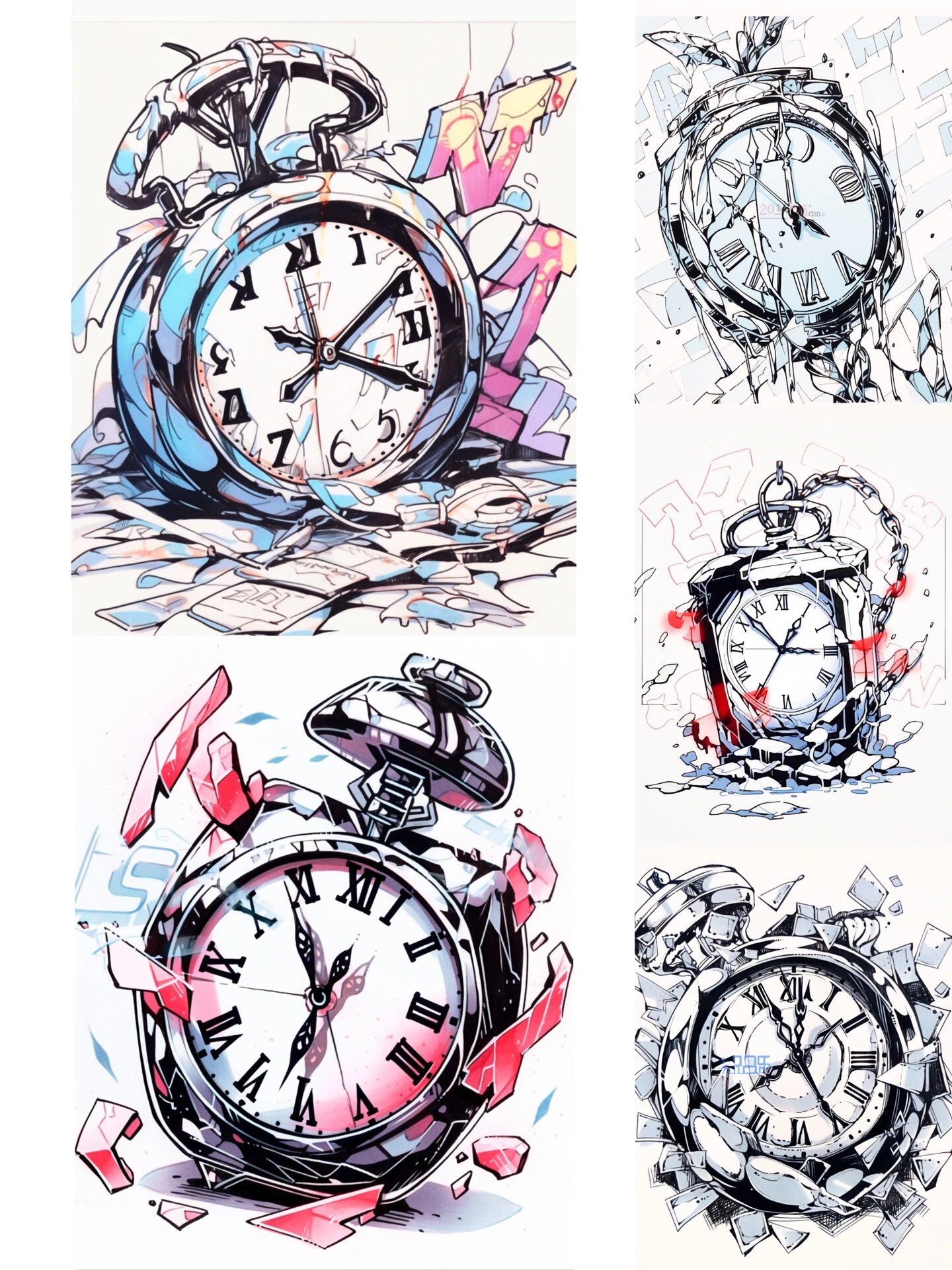 钟表|手绘素材