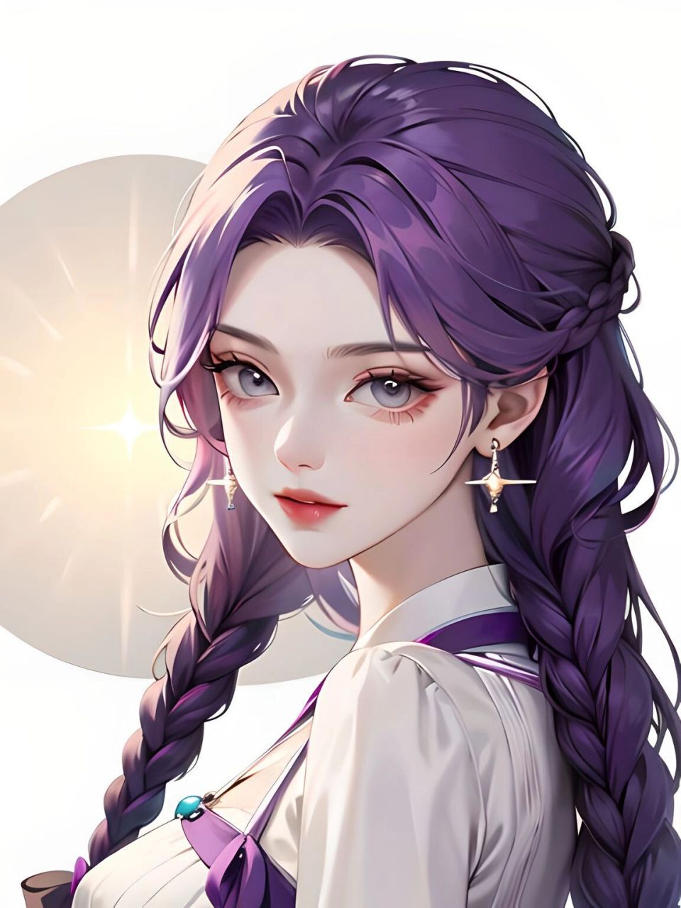 头像/紫色御姐～ 紫色头发也是我的梦想发色之一00