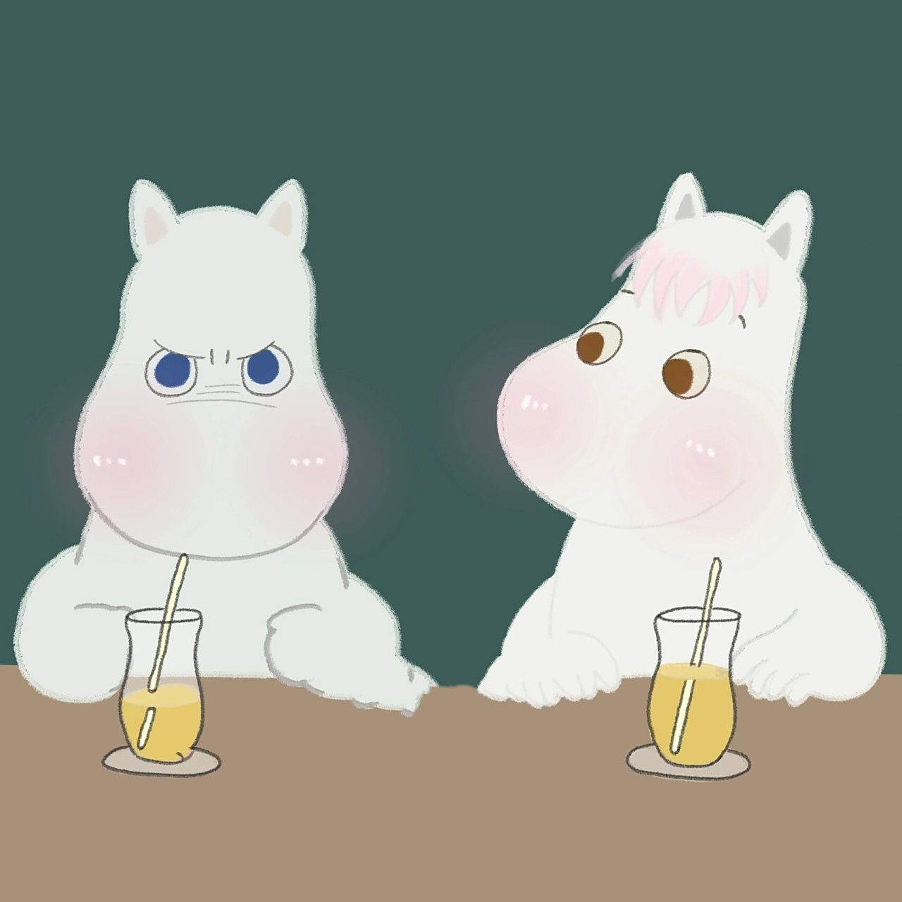 姆明moomin可爱小众情侣头像第五弹 姆明情头的最后一弹拉78