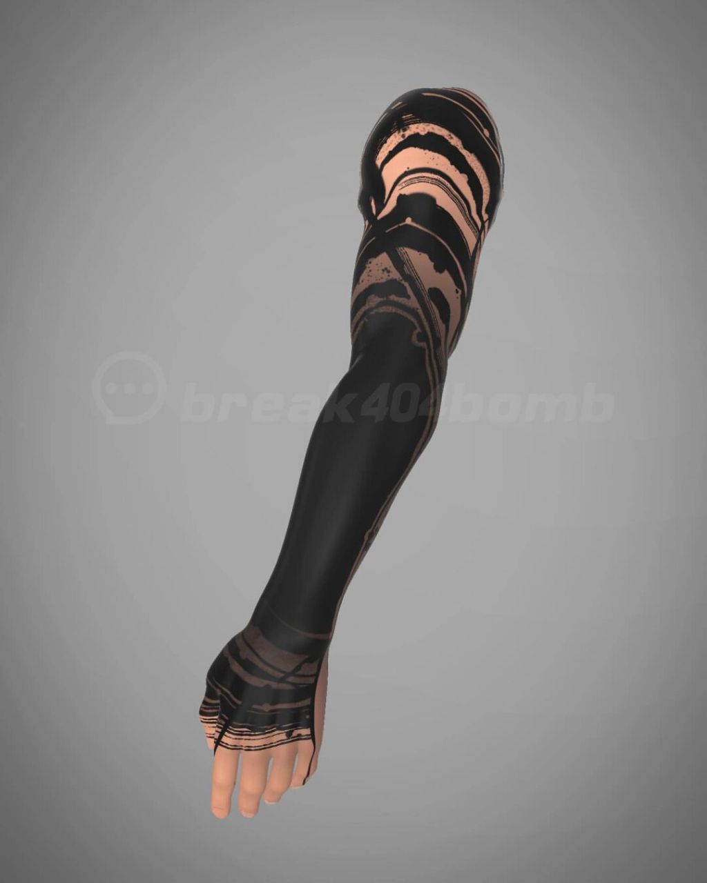 tiger虎牙刺青# #黑臂纹身# #tattoo# #杭州纹身# #花臂