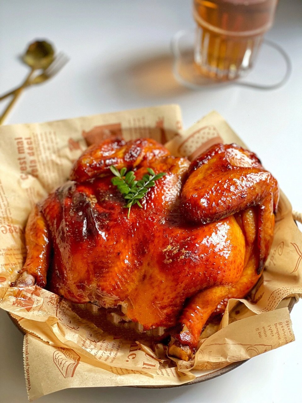 好吃到舔手指6015空气炸锅版奥尔良烤全鸡6015  好吃到停不