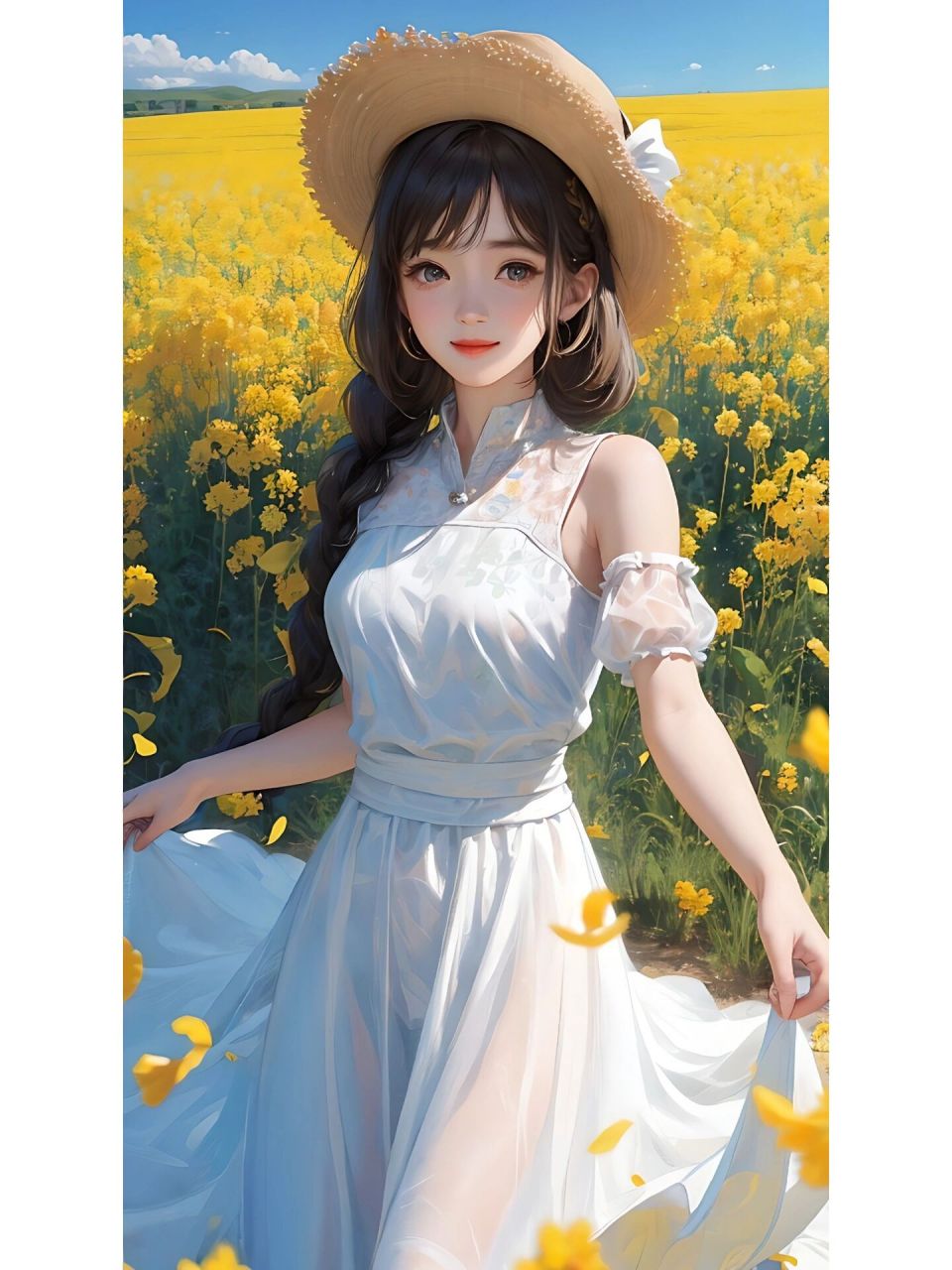 超治愈的宫崎骏风格壁纸,戴草帽的女孩,我猜你会喜欢最后一张,我不会