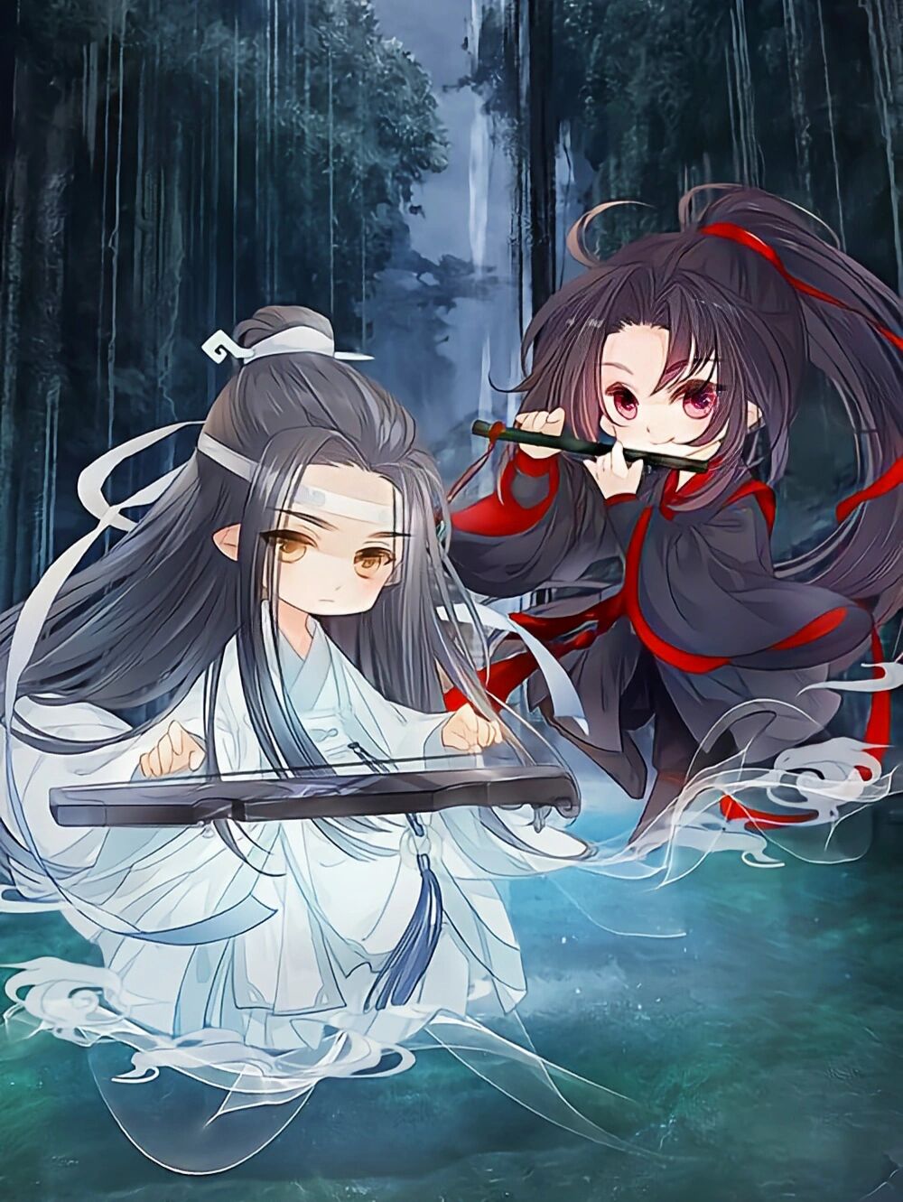 魔道祖师q版壁纸竖屏图片