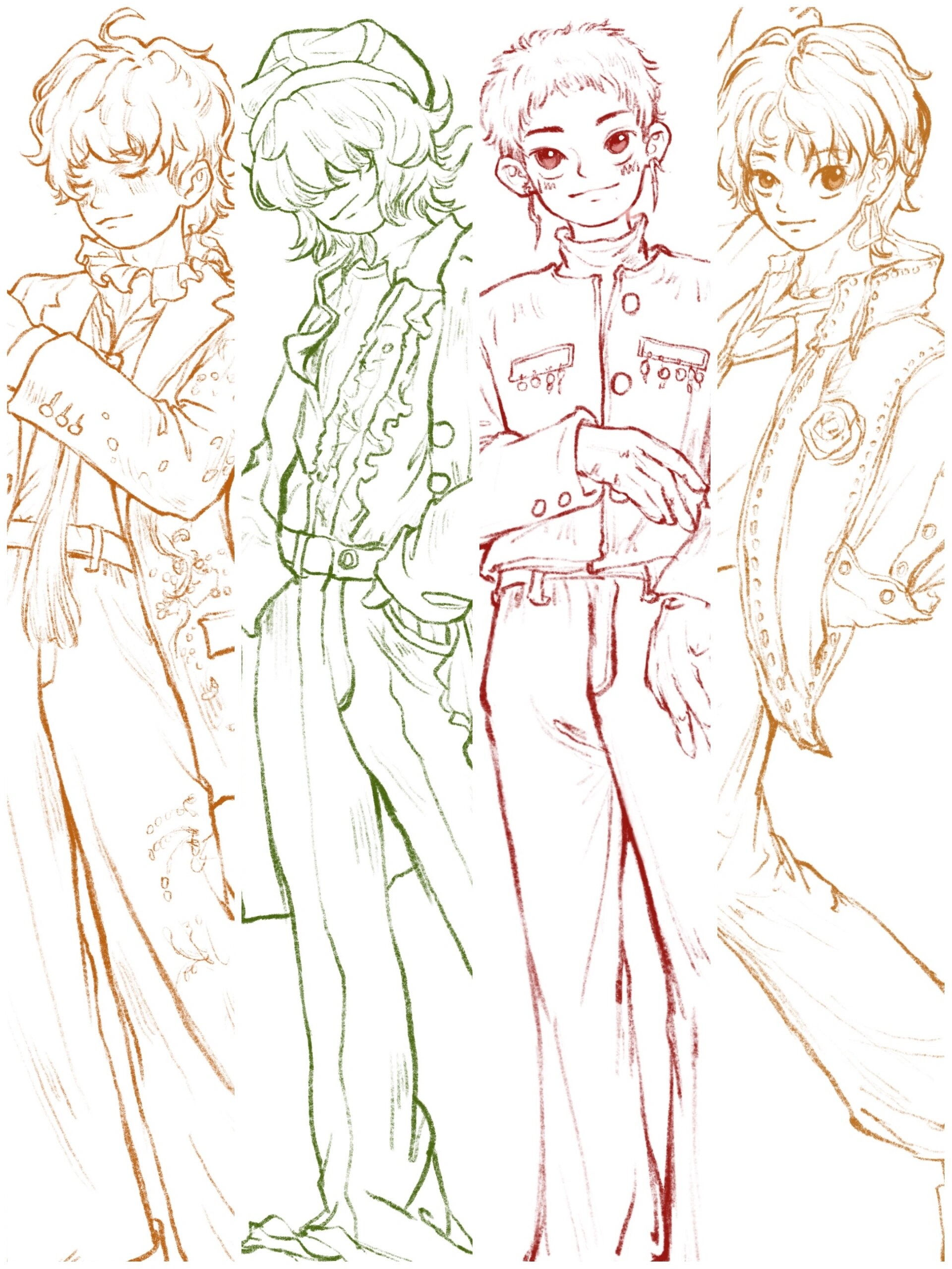 一个火星大海报合集 现在才把线稿画完,我太慢了,准备上色