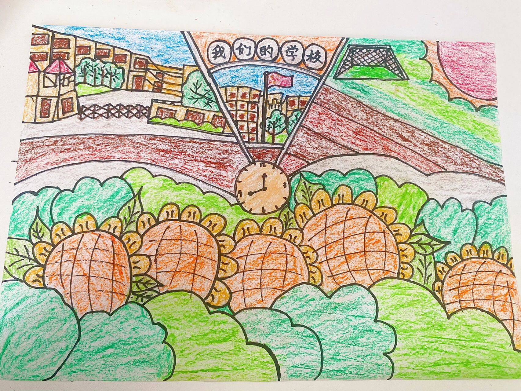 《我心目中的美好校园》手抄报 我心目中美好学校手抄报分享～ 小学