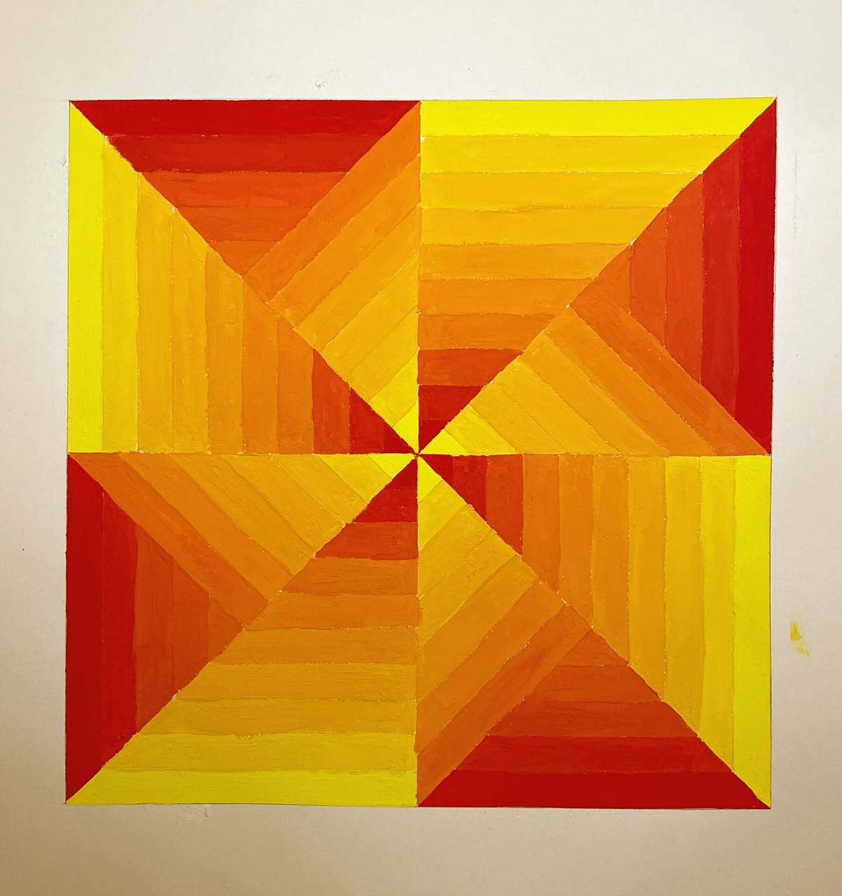 色彩构成|渐变色相推移