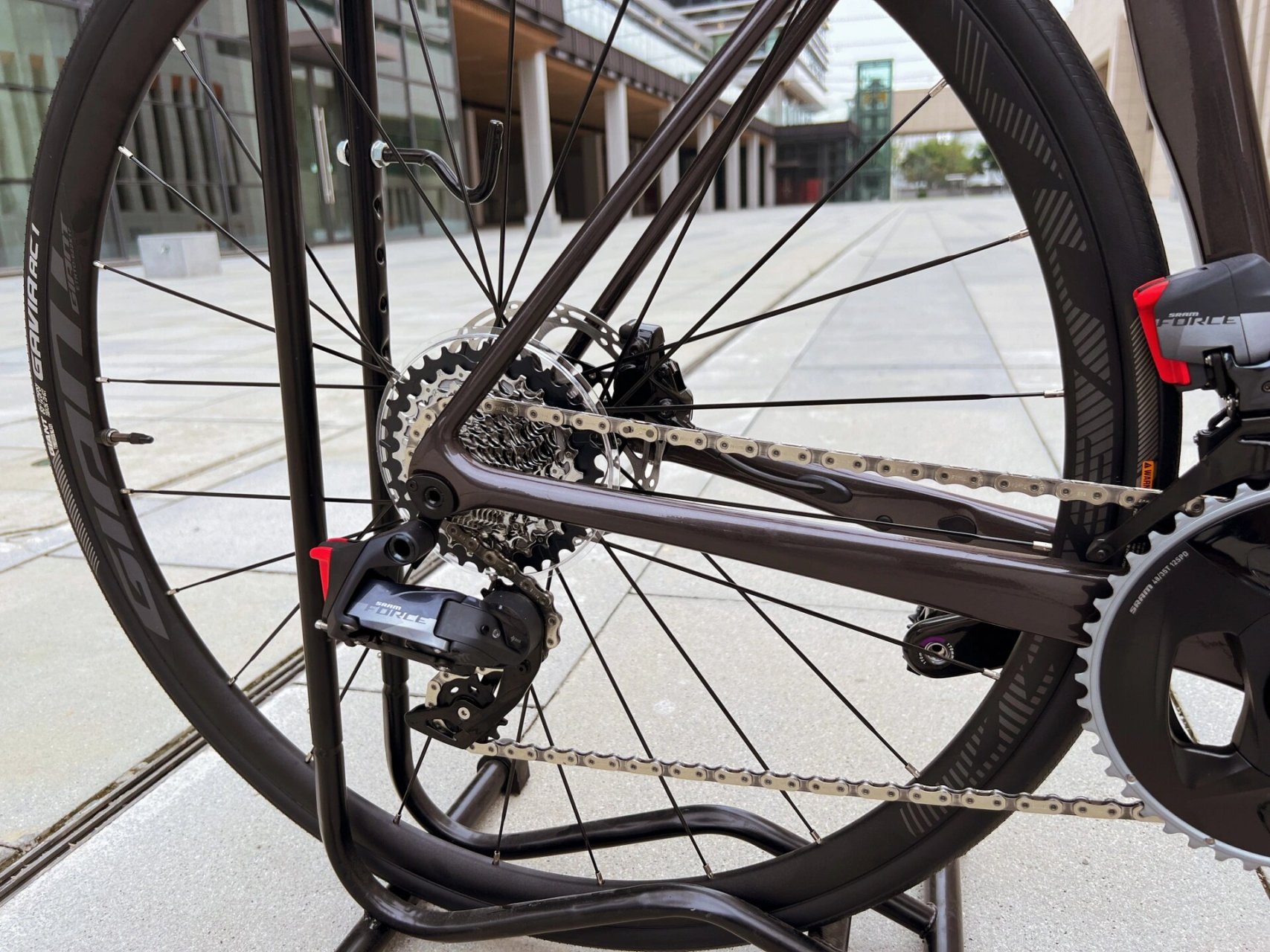 23款 捷安特 tcr adv 0 disc 速联force axs 2×12速 无线电变 油碟大