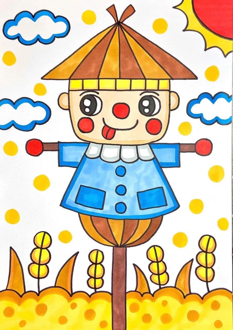 小学生彩色简笔画(二) 一起来学简笔画96 每节课的彩色绘画都不重复