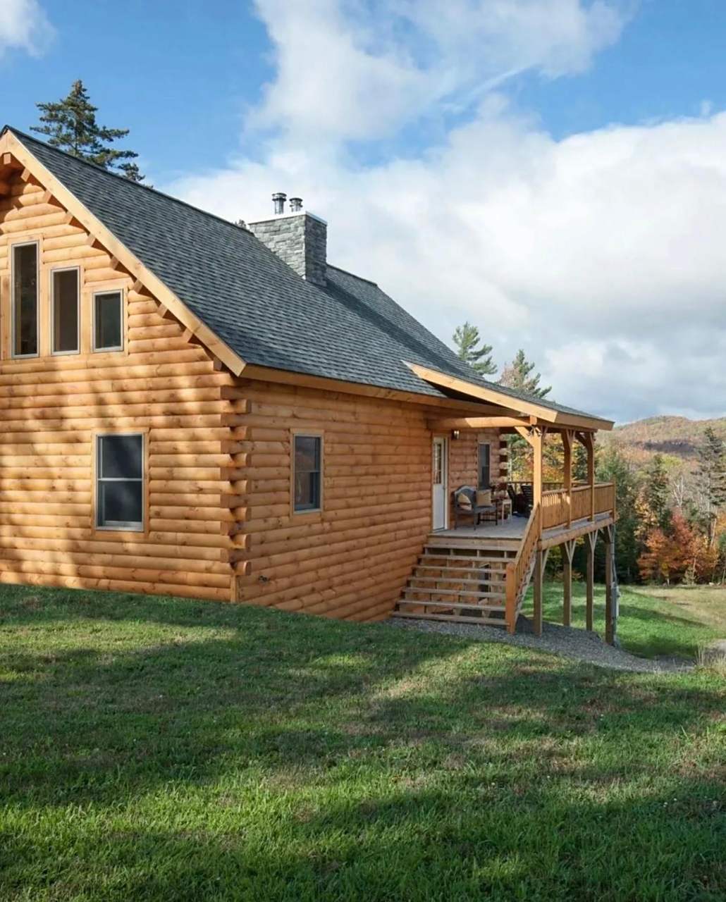 木屋建造 原木生活 谁不想拥有一个小木屋呢