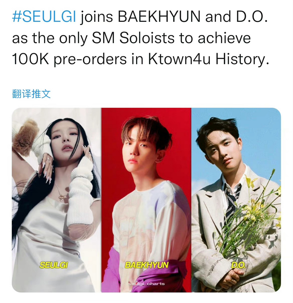 姜澀琪solo專輯《28 reasons》ktown4u預售突破10萬張,是第三位達成該