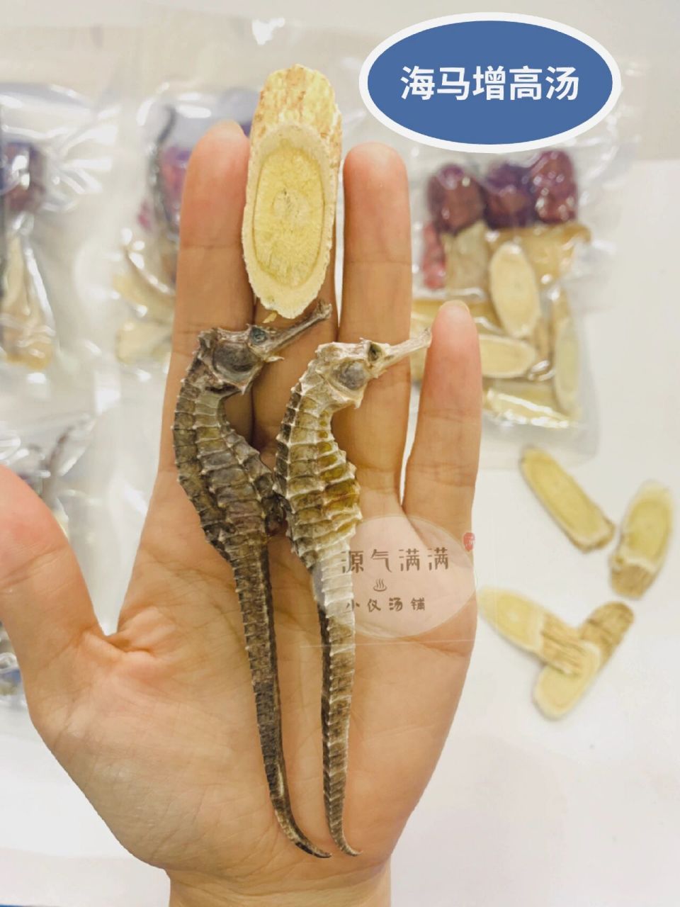 古方食疗 辅助长高 青少年海马田七童子鸡汤 97海马增高汤包97