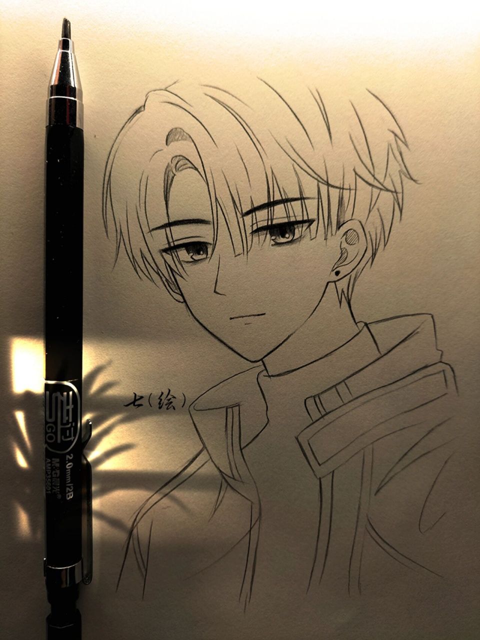 江忍绘画过程图 加油坚持就是胜利