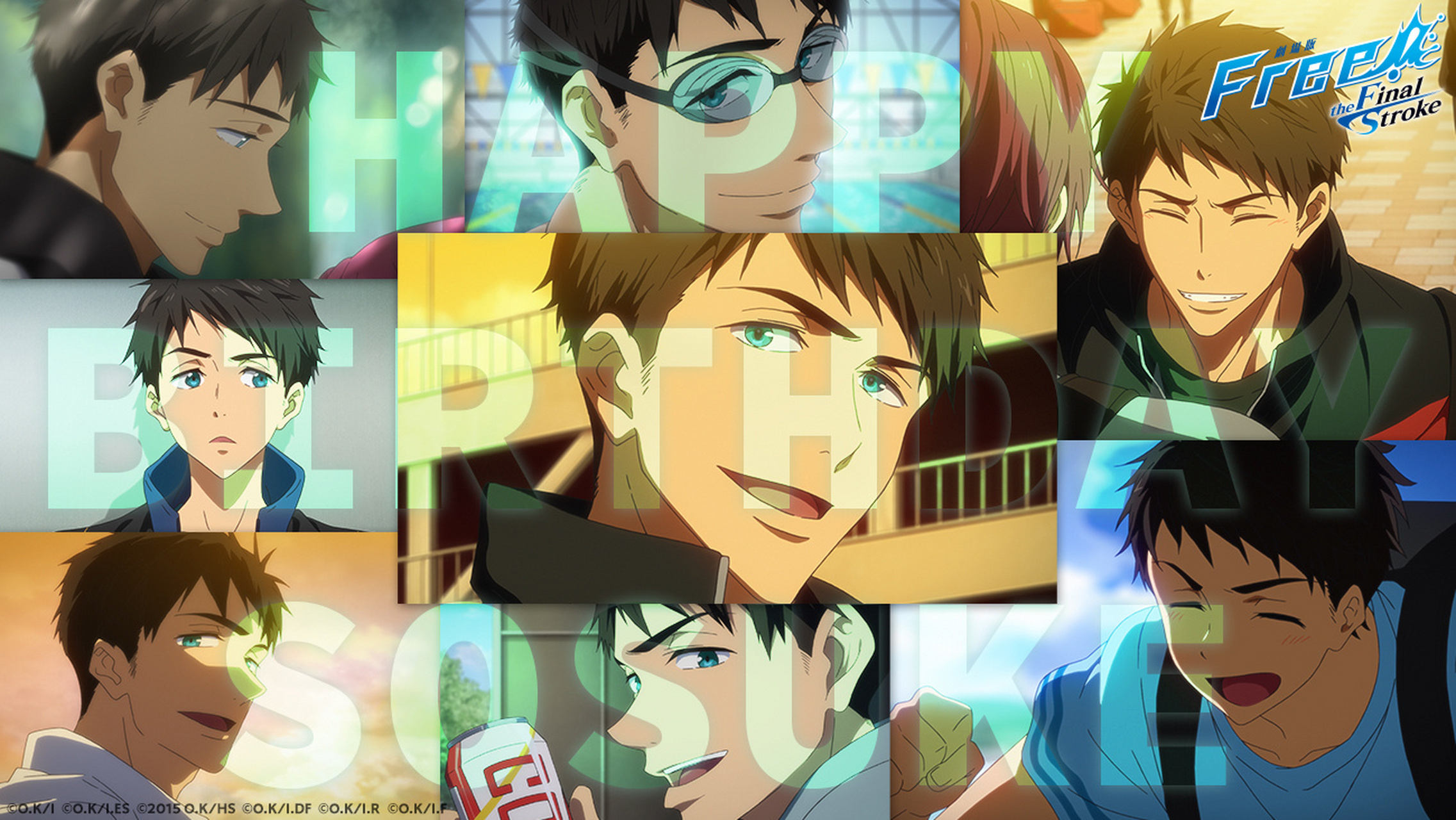 今天9月14日是「free!」山崎宗介的生日 ,官方生日贺图