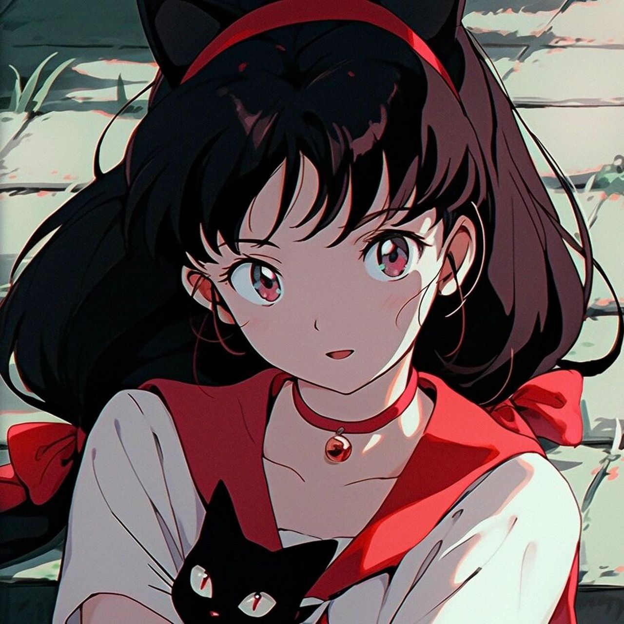 复古小魔女头像|midjourney